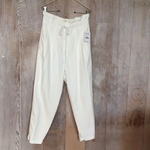 Free People Margate Paper Bag Waist Pant M NWT
